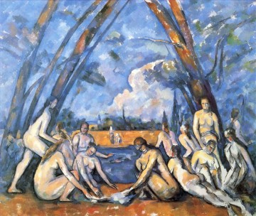 Große Badende 2 Paul Cezanne Nacktheit Impressionismus Ölgemälde